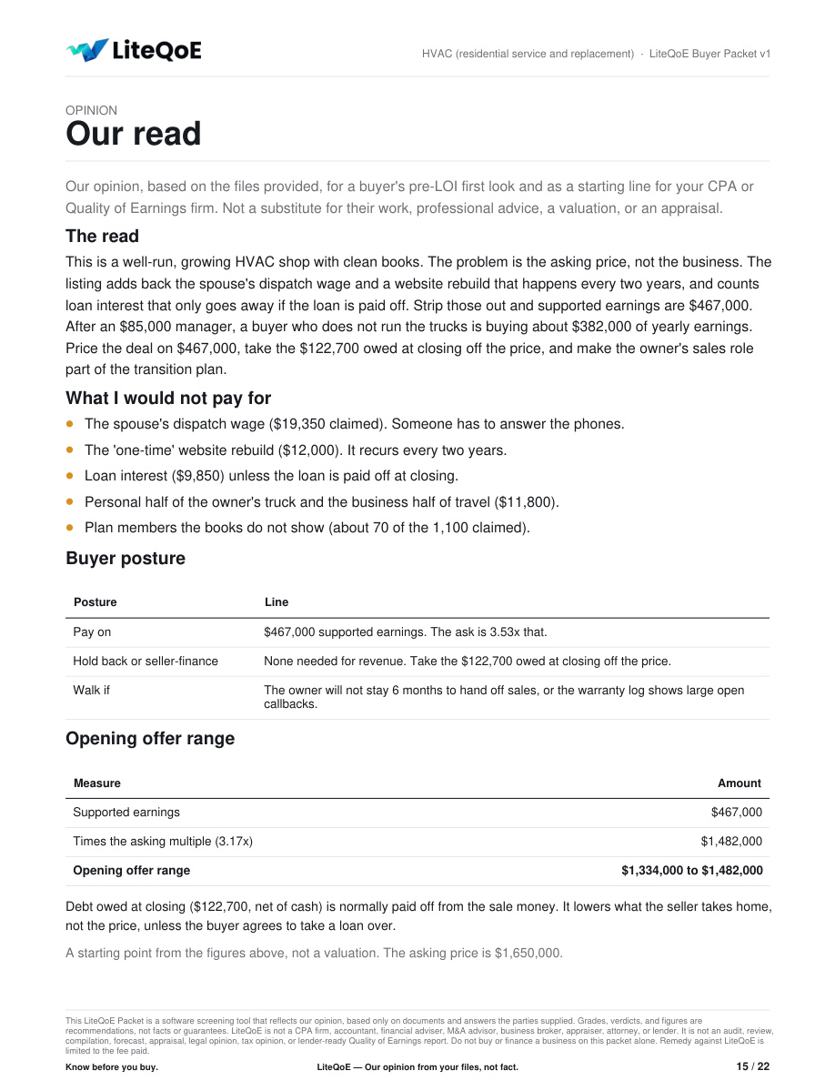 Sample report page 15