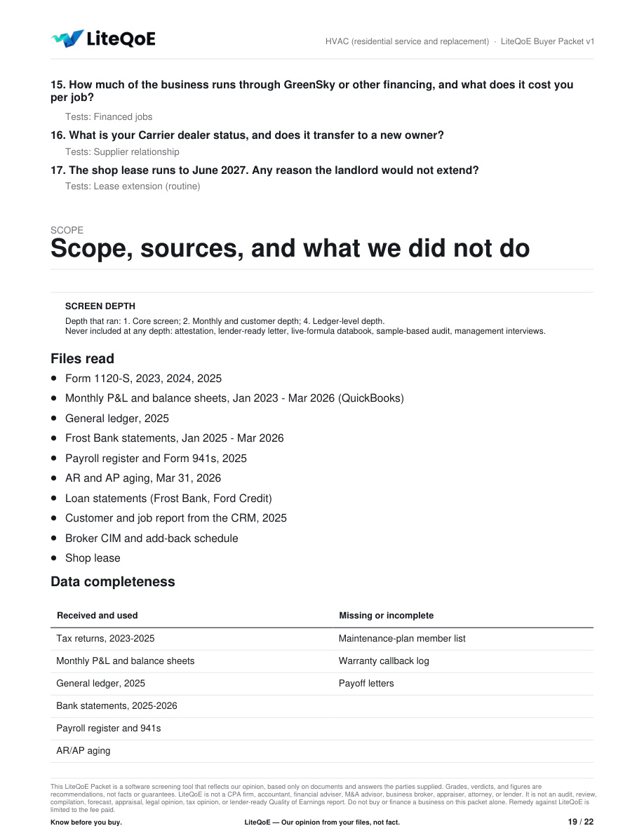 Sample report page 19